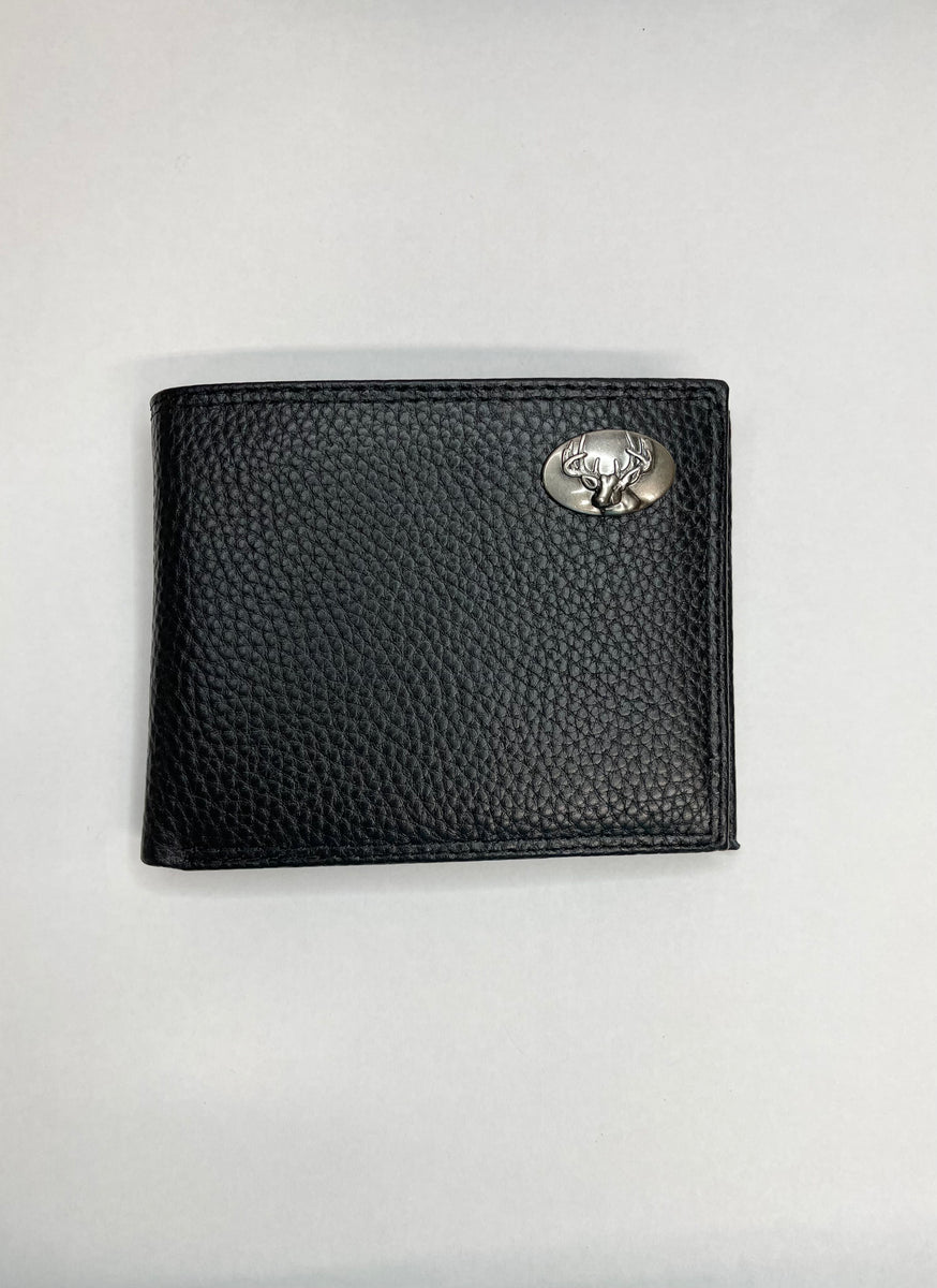 Farringdon Compact Bifold Wallet Black Small Pebble Grain main image 1