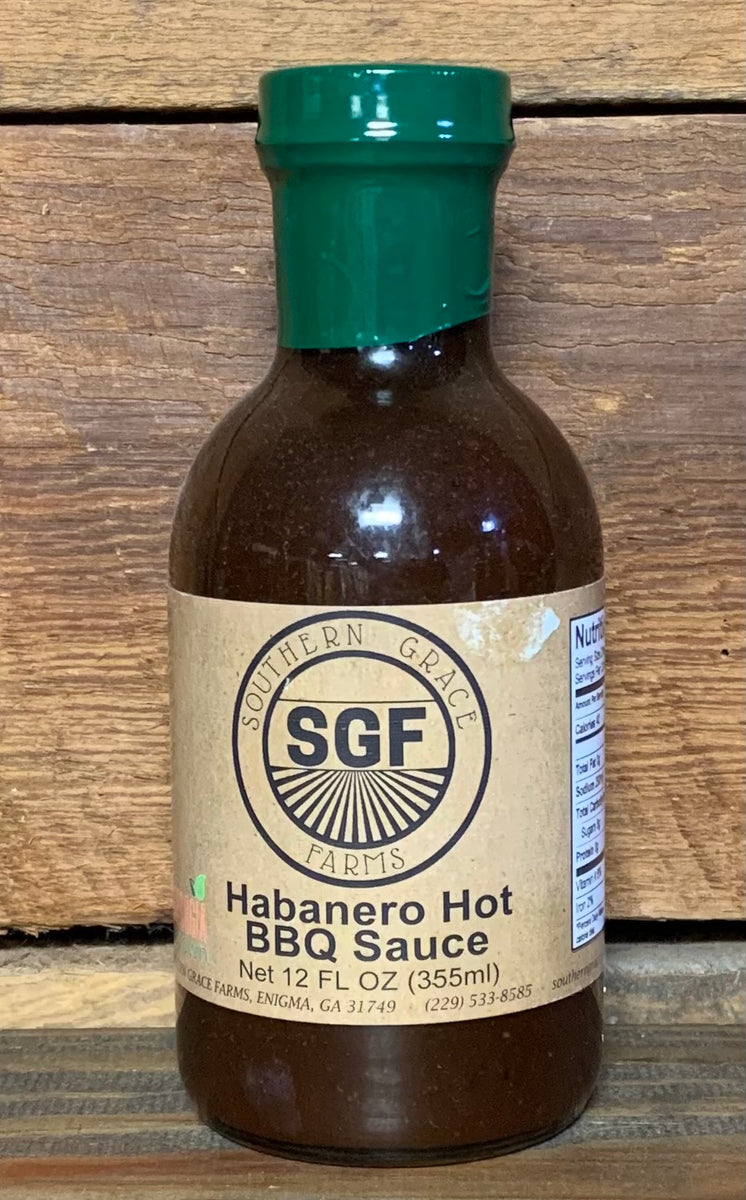 Habanero Hot BBQ Sauce Southern Grace Farms
