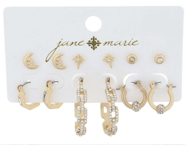 Jane Marie Earring Sets 6 pc set
