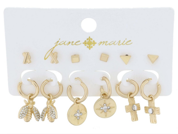 Jane Marie Earring Sets 6 pc set