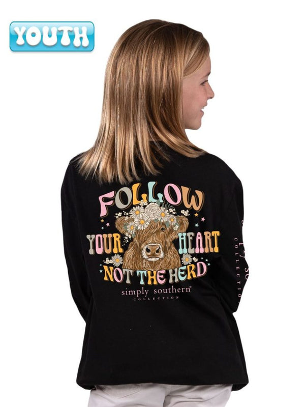 YOUTH Simply Southern Follow Your Heart Not The Herd Southern Grace Farms