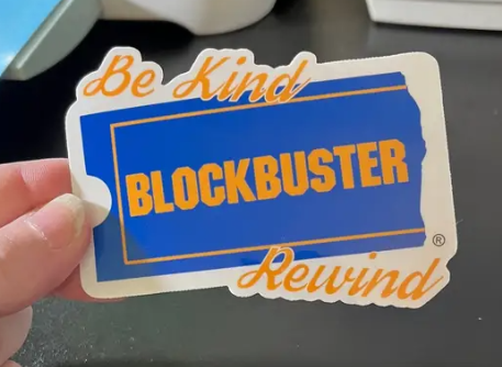 Be Kind Rewind Blockbuster Sticker