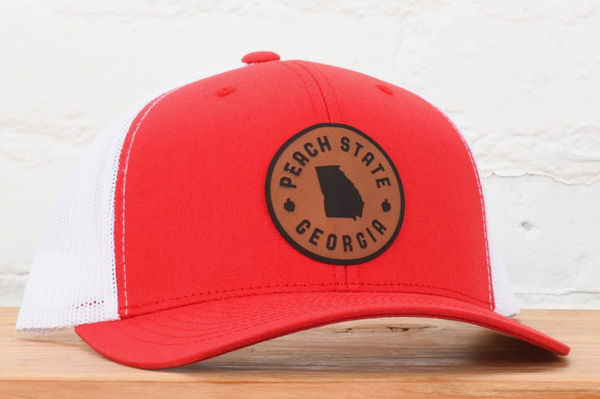 Classic State Georgia Leather Patch Hat