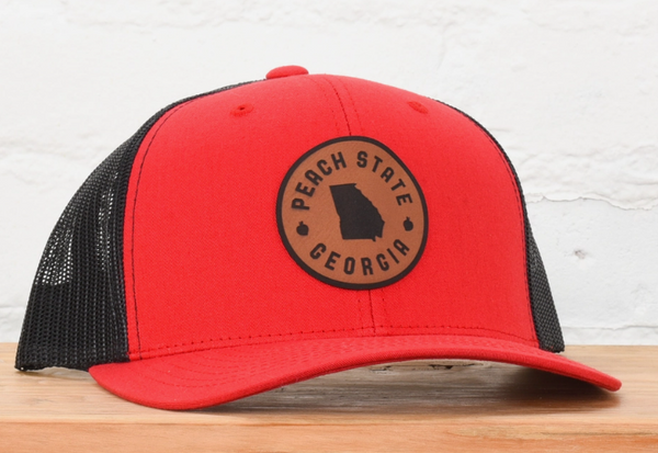 Classic State Georgia Leather Patch Hat