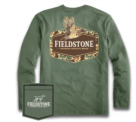 Fieldstone Camo Wood Duck Long Sleeve Shirt