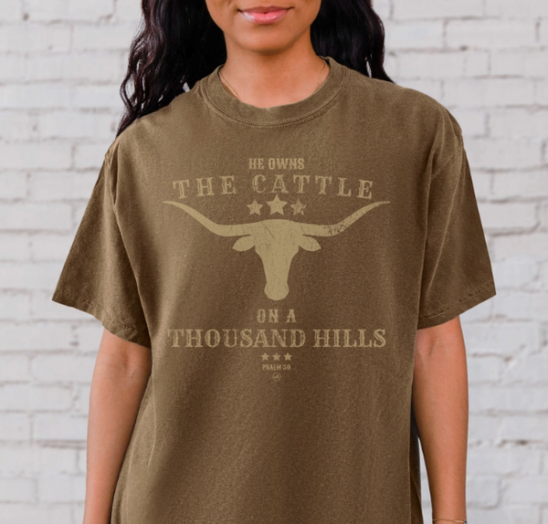 He Owns the Cattle Psalm 50 Shirt