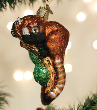 Old World Christmas Red Panda Sale | Southern Grace Farms