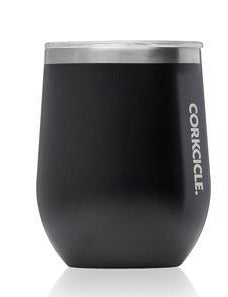 Corkcicle 12 oz Stemless Wine Glass, Triple Insulated Stainless Steel,  Cotton Candy 