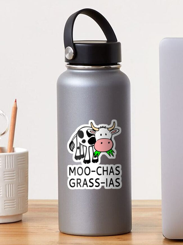 Moo-Chas Grass-ias Sticker