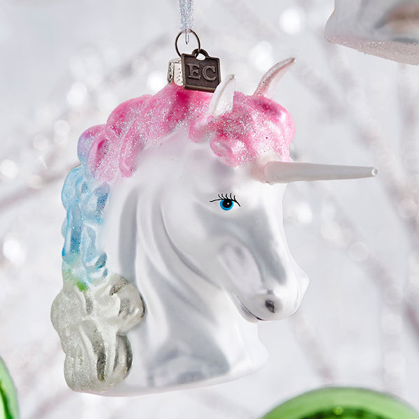 Raz Christmas Ornament Rainbow Unicorn