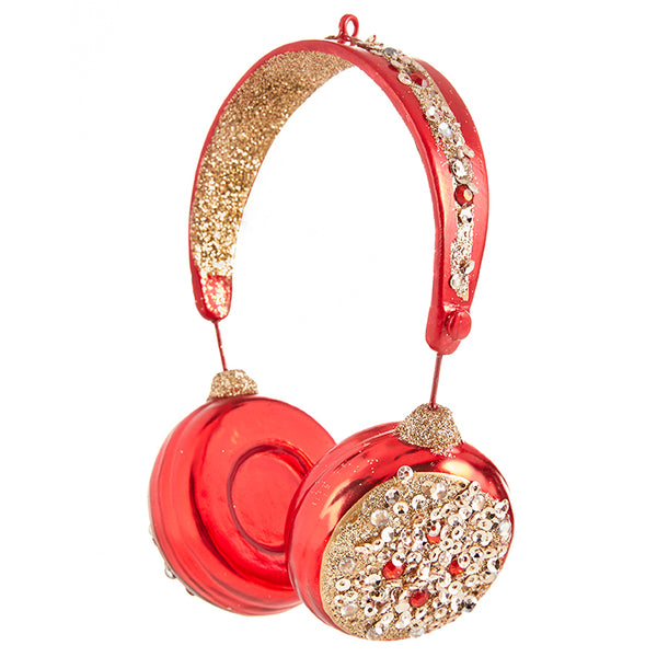 Raz Christmas Ornament Headphones