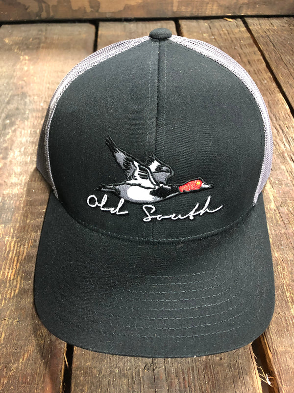 Old South RedHead Trucker Mesh Hat Black