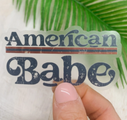 Savannah James American Babe Sticker