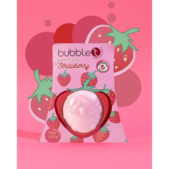Bubble T Strawberry Bath Bomb Fizzer