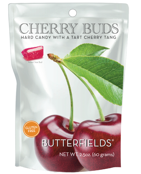 Butterfield Candy Cherry Buds, 2.5oz Pouch