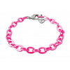 Charm It Charms Pink Chain Link Bracelet