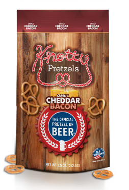 Knotty’s Cheddar Bacon Pretzels