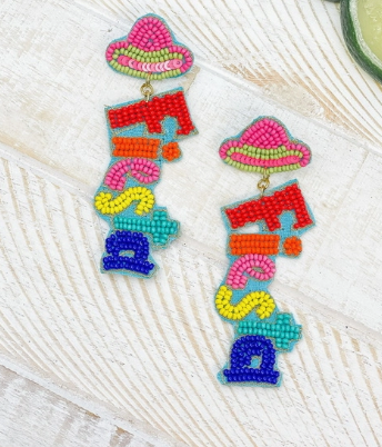 Fiesta Beaded Dangle Earrings
