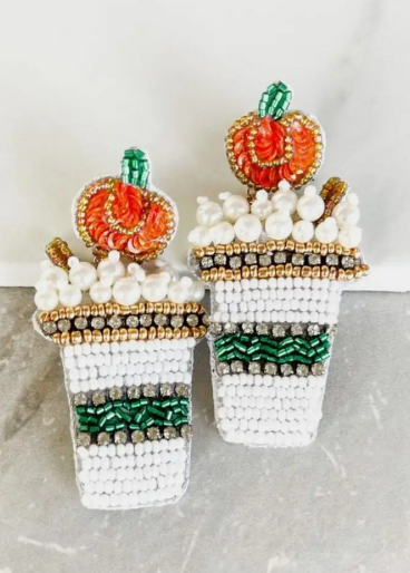 Seed bead 2025 dangle earrings