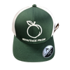 Heritage Pride Peach Trucker Hat Hunter Green