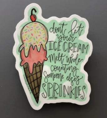 Doodles By Rebekah Ice Cream Melt Sticker