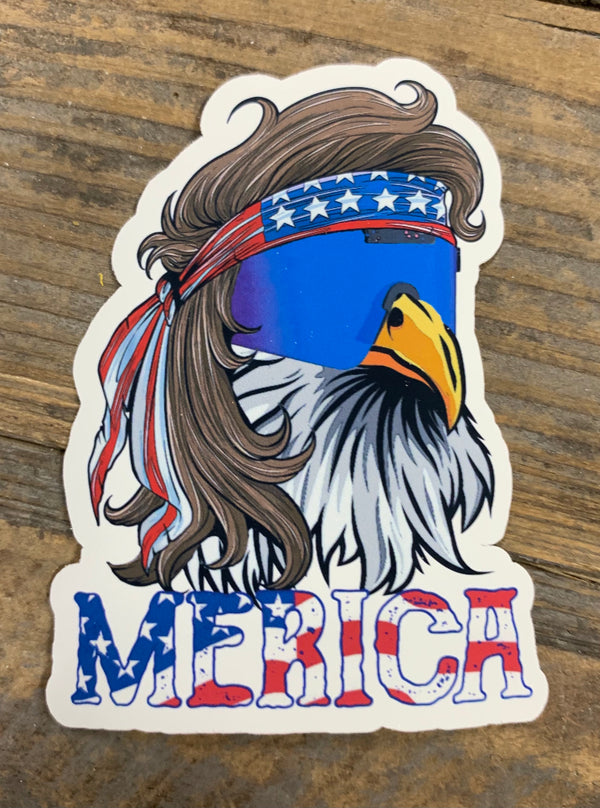 Merica Mullet Eagle Sticker
