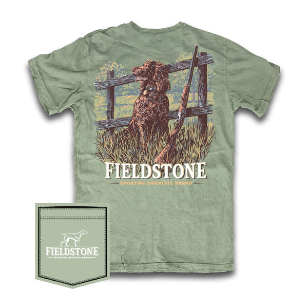 Fieldstone Shotgun and Dog Short Sleeve Men's Shirt