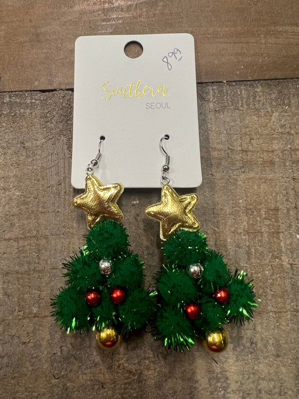Christmas Tree Holiday Earrings