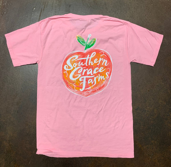 Southern Grace Farms Watercolor Peach Farm Shirt