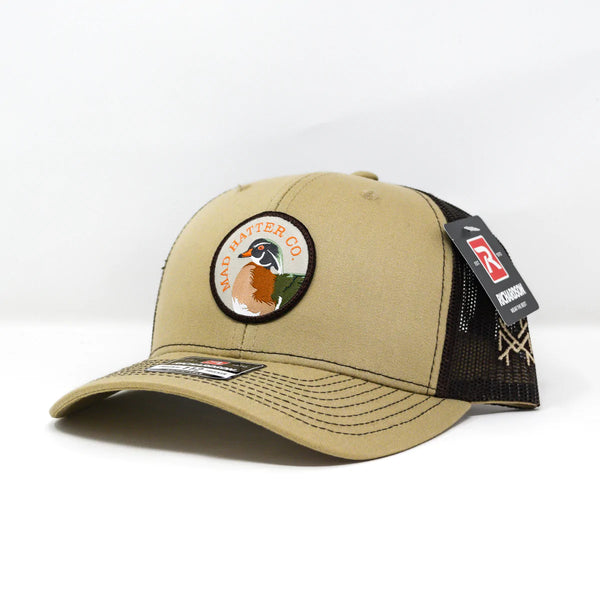 The Mad Hatter Duck Patch Hat Khaki/Coffee