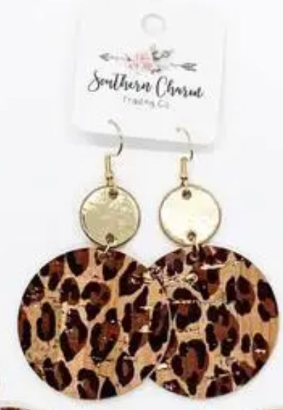 Southern Charm Gold & Natural Leopard Corkies