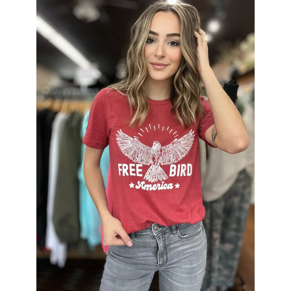 Free Bird Patriotic America USA Shirt