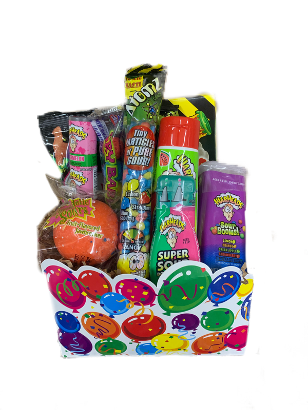 Kid’s Sour Candy Birthday Gift Basket