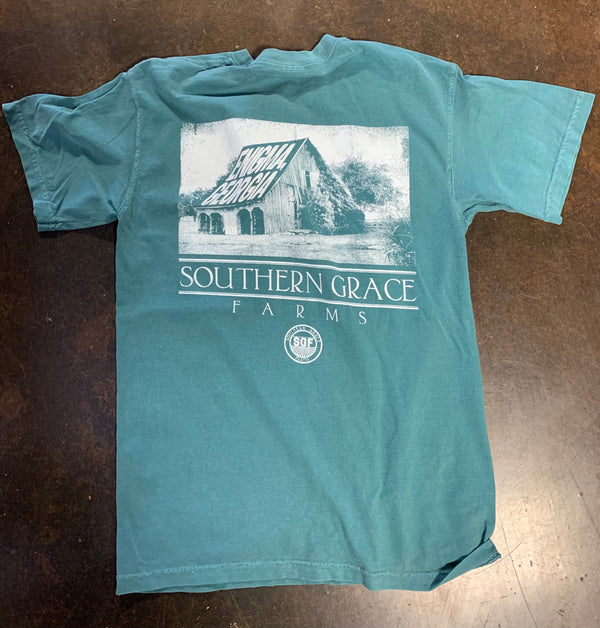 Southern Grace Farms Shirt Old Barn Green