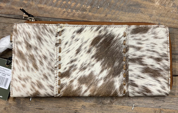 Myra Bag Brown Feathered Wallet S-3092 (9)