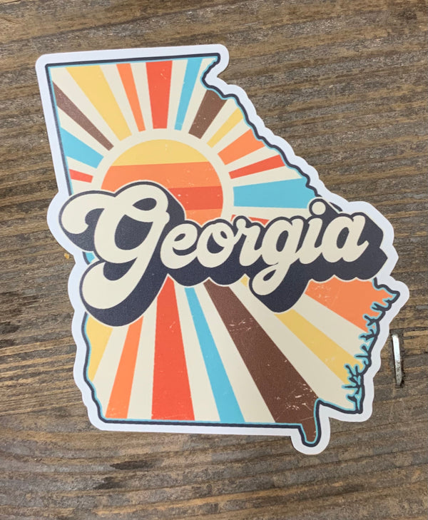 Retro Georgia Sticker