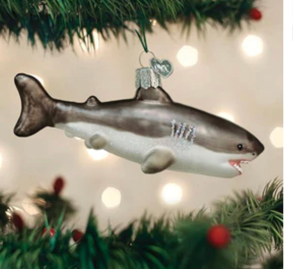 Old World Christmas Great White Shark Ornament