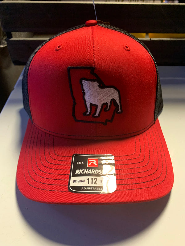 It’s All About The South Georgia Bulldog Hat (Red,Red, Black))