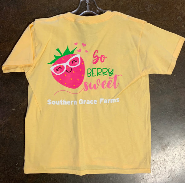 YOUTH Southern Grace Berry Sweet Strawberry Shirt