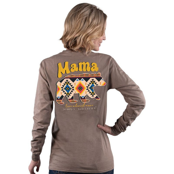 Simply Southern Mama Bear Aztec Shirt