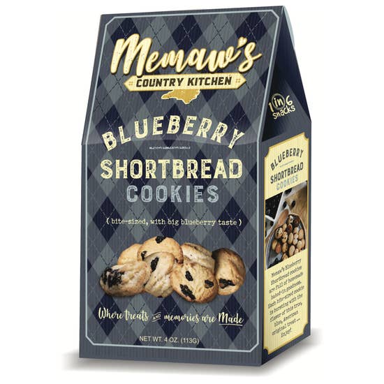 Memaw's Blueberry Shortbread Cookies, North Carolina Grown