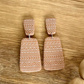Aztec Neutral Earrings