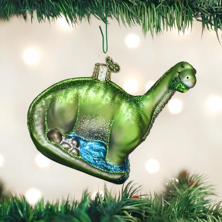 Old World Christmas Dinosaur Brontosaurus Ornament Sale