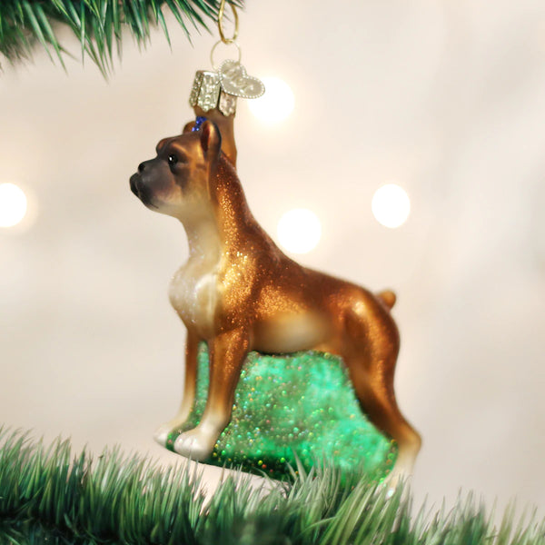 Old World Christmas Boxer Dog Ornament
