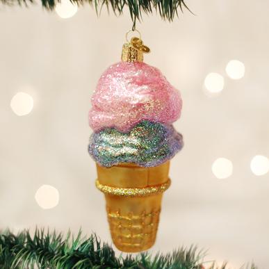 Old World Christmas Double Dip Ice Cream Ornament