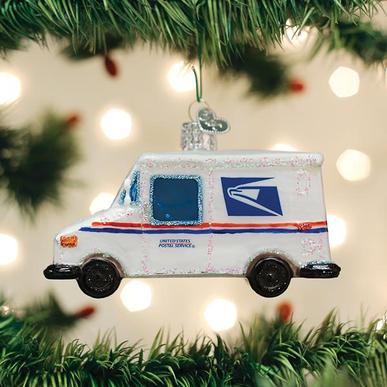 Old World Christmas USPS Postal Service Truck Ornament Sale