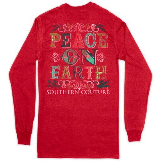 Southern Couture Christmas Peace On Earth Shirt