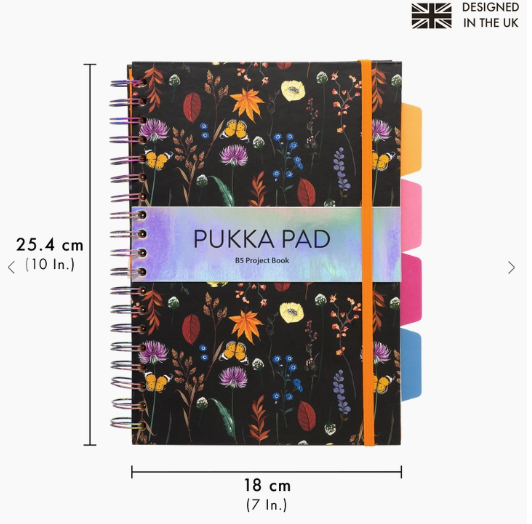 Pukka Pad B5 Project Book Notebook