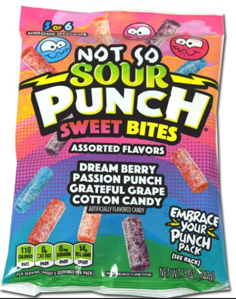 Sour Punch Not So Sour Sweet Gummi Candy