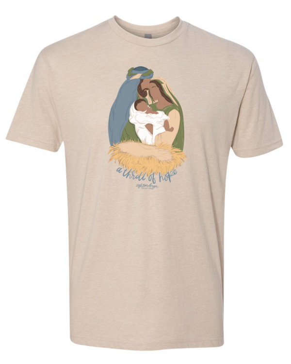 Southernology A Thrill of Hope Manger Christmas Tee
